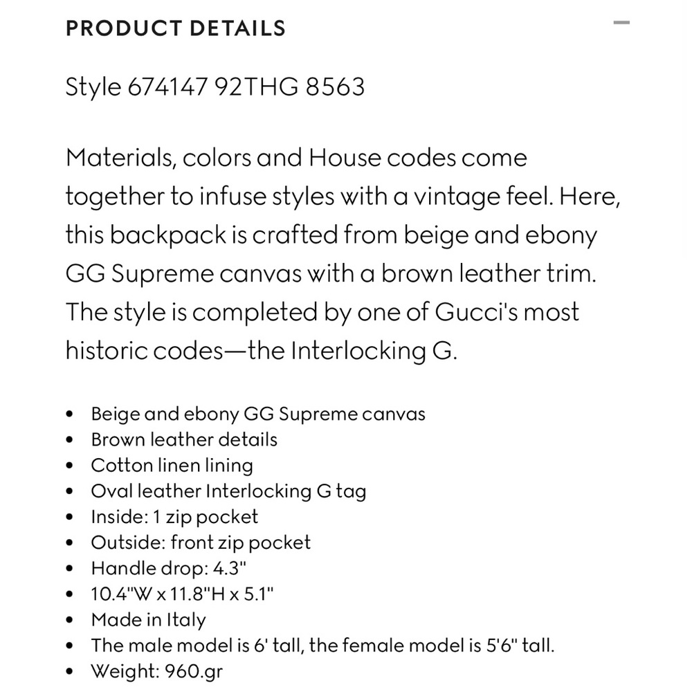 Gucci Backpack - Picture 7 of 7